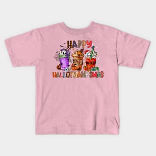 Happy Hallothanksmas Gnomes Kids T-Shirt